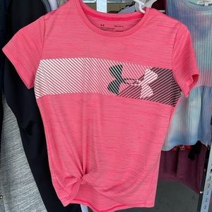 Under Armour pink shirt